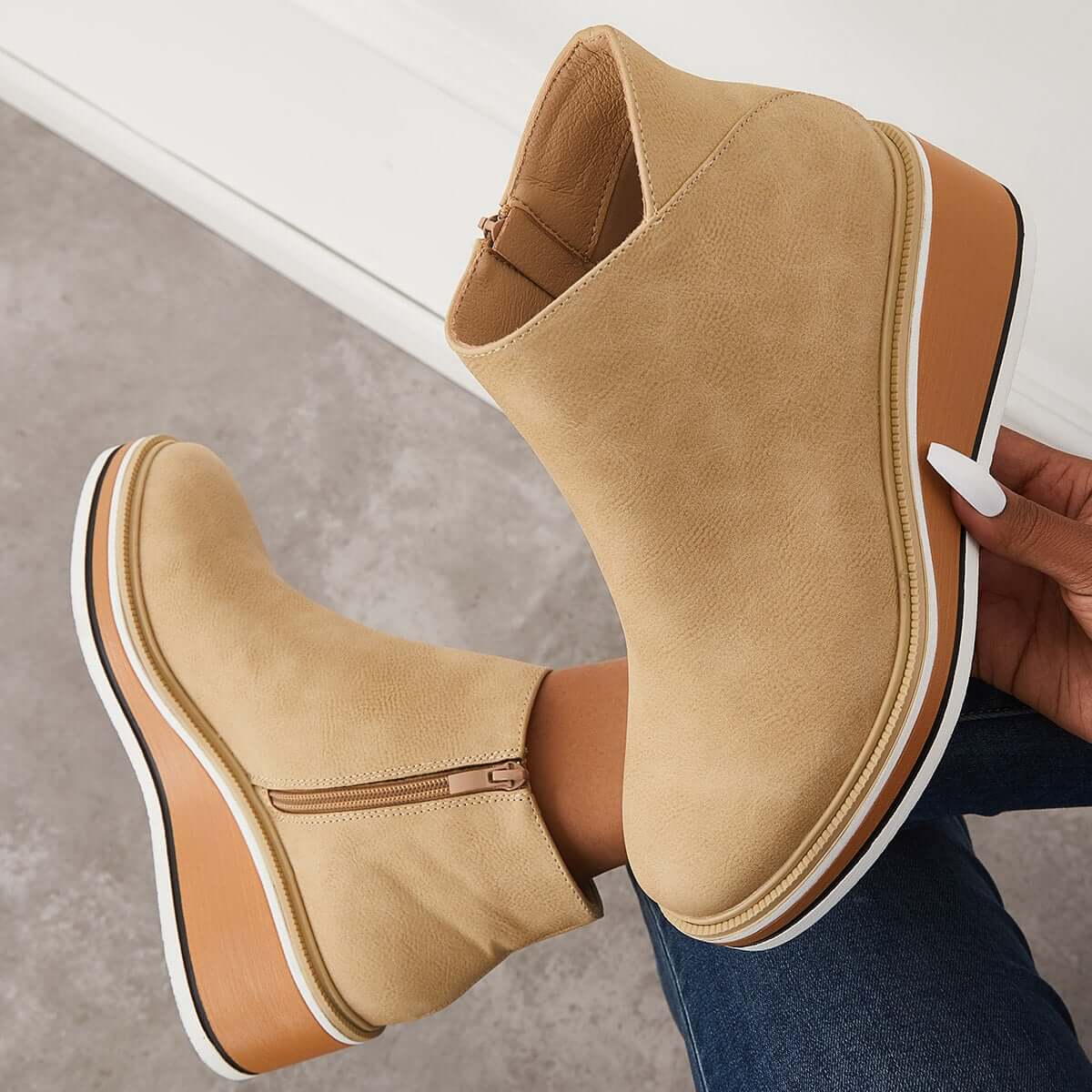 Danielle – Modische Plateaustiefel