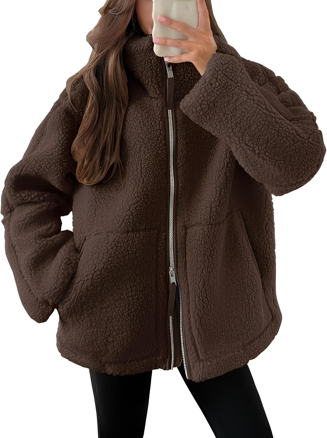 Rowena - Elegante Damenwolljacke mit Zipper