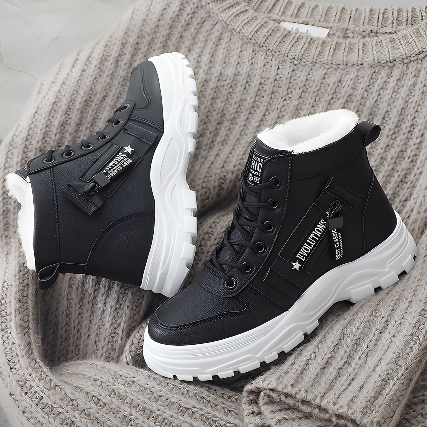 Jazmine - Modische Damen-Stiefeletten mit Plüsch
