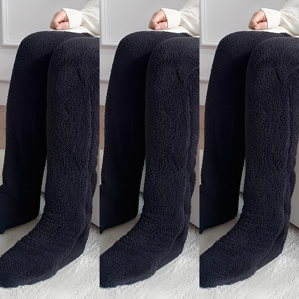 Camellia - Warme, kniehohe Wintersocken für Damen