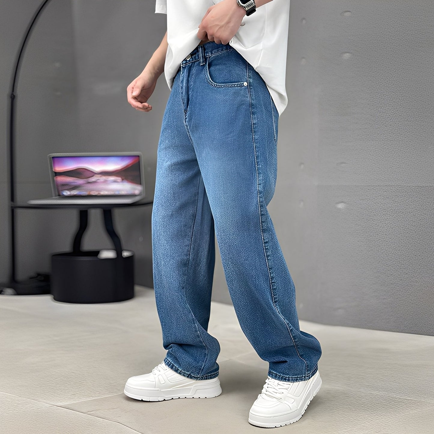 Wendell - Modische Herrenjeans mit lockerer Passform