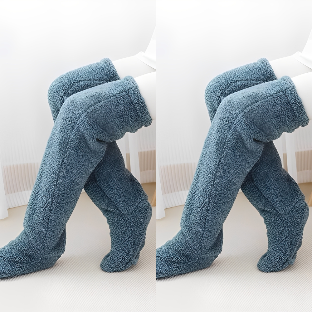 Camellia - Warme, kniehohe Wintersocken für Damen