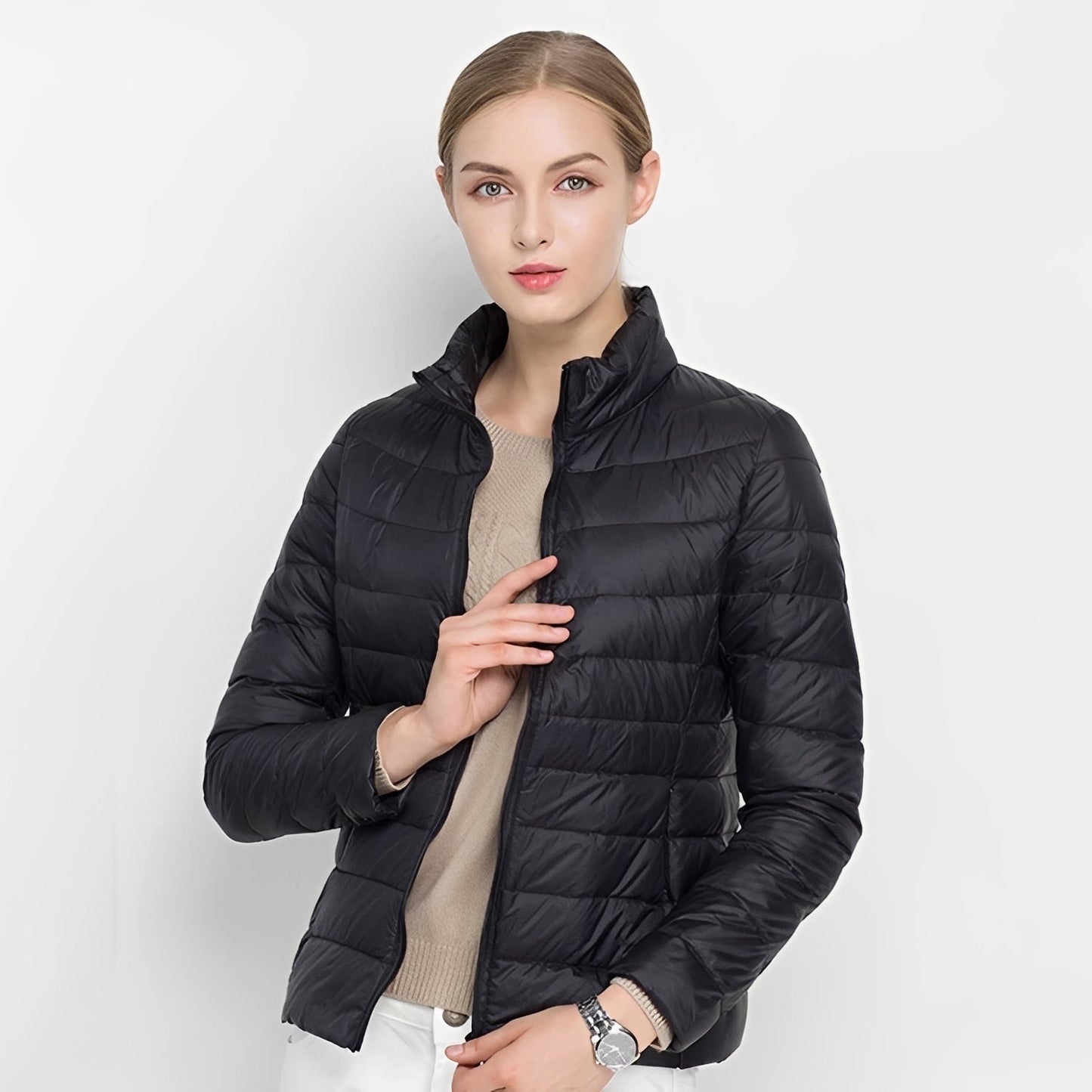 Rena - Elegante, leichte Damen-Daunenjacke