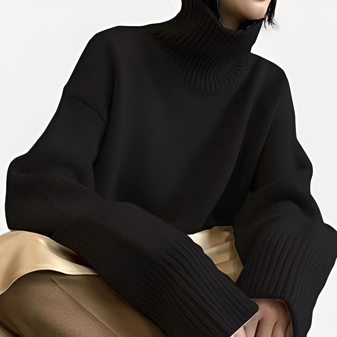 Amilia - Eleganter und lässiger Damen Rollkragenpullover