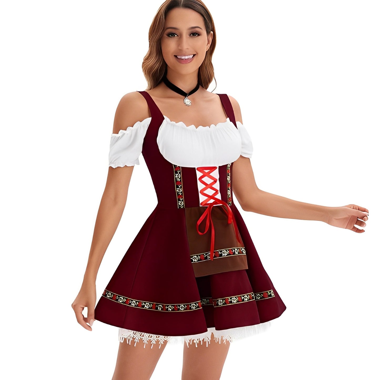Adella - Schickes kurzes Trachten-Dirndl für Damen