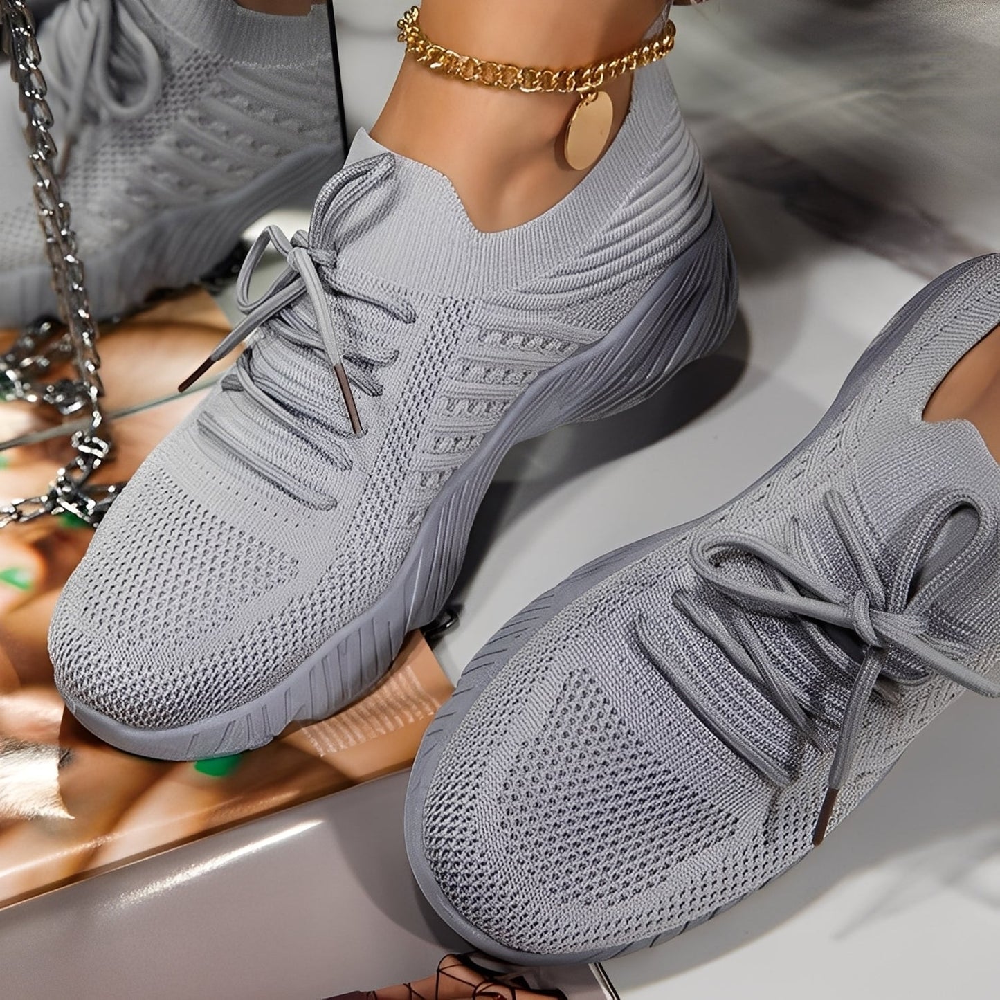 Eleanore - Freizeitschuhe für Damen mit widerstandsfähigen Gummisohlen