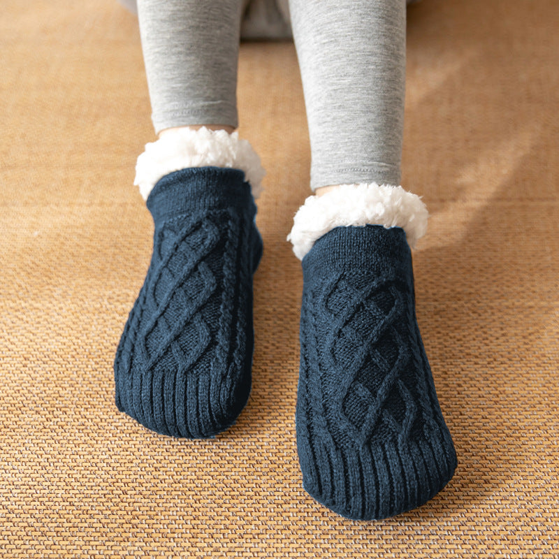 Raquel - Gemütliche und rutschfeste Damenplüschsocken für den Winter