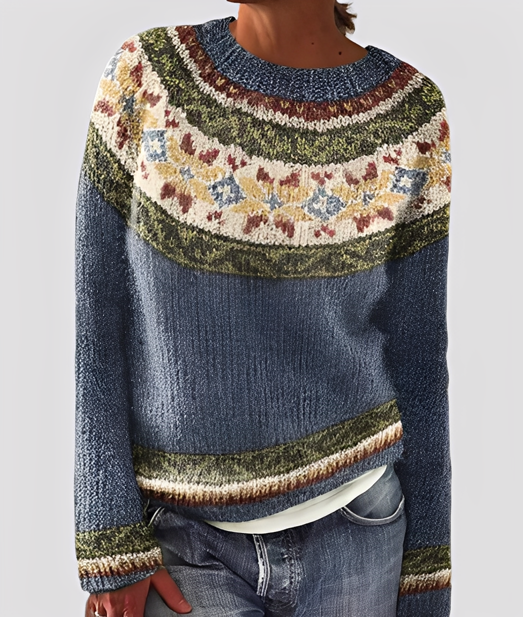 Christal - Damen-Wollpullover, elegant und leger geschnitten