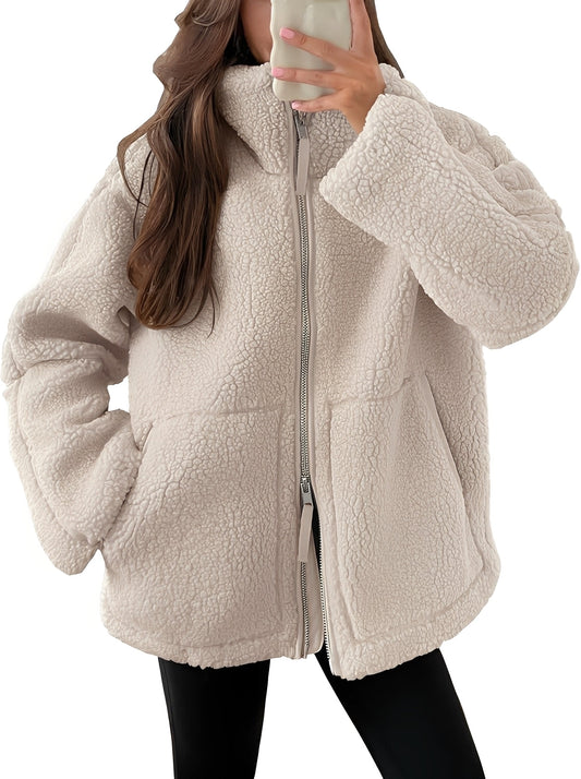 Rowena - Elegante Damenwolljacke mit Zipper