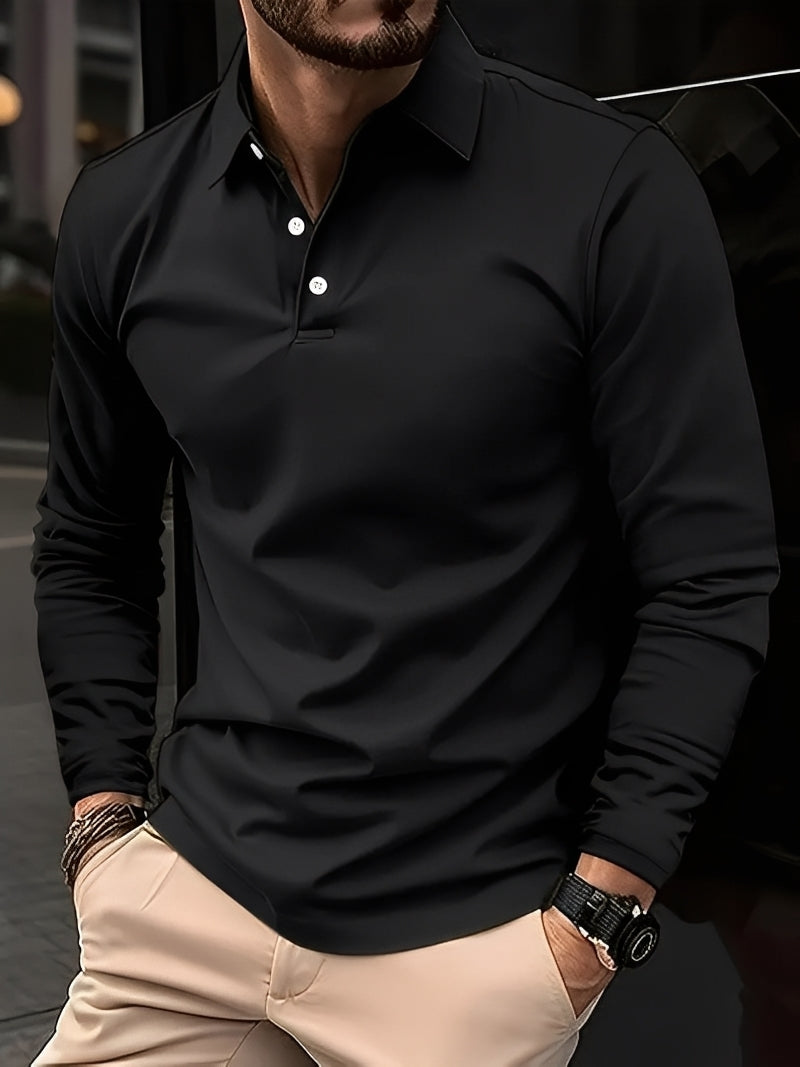 Burton - Klassisches Langarm-Poloshirt für Herren