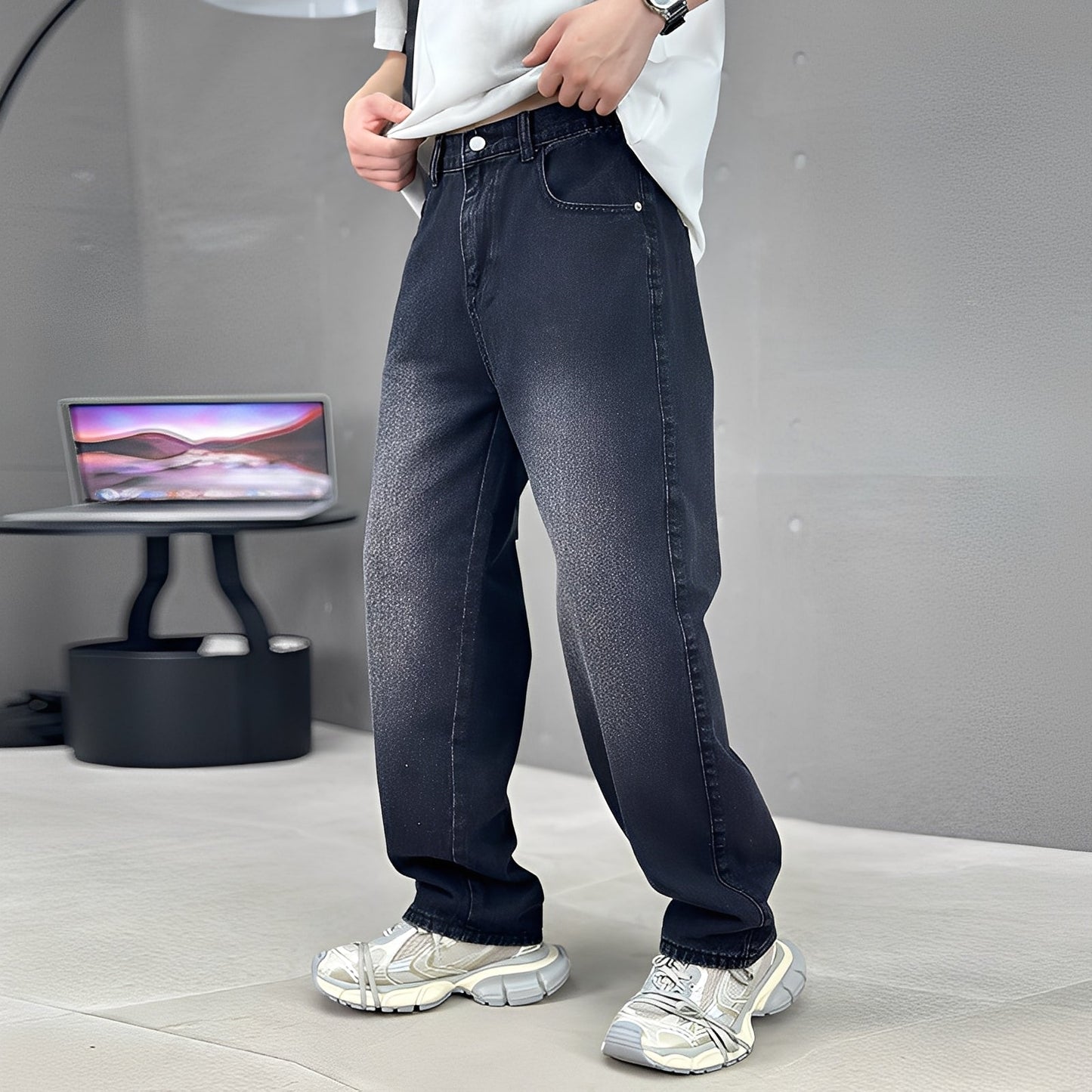 Wendell - Modische Herrenjeans mit lockerer Passform