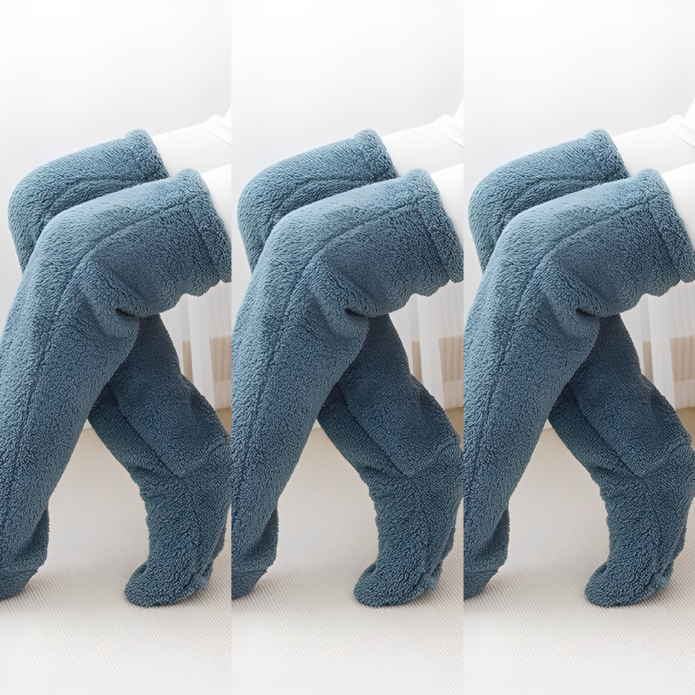 Camellia - Warme, kniehohe Wintersocken für Damen