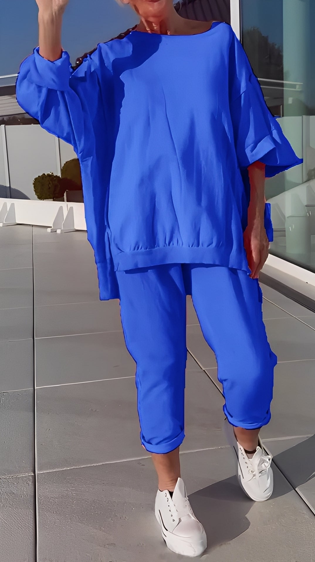 Eleanore - Bequemes Damen-Set mit lockerem Oberteil und Hose
