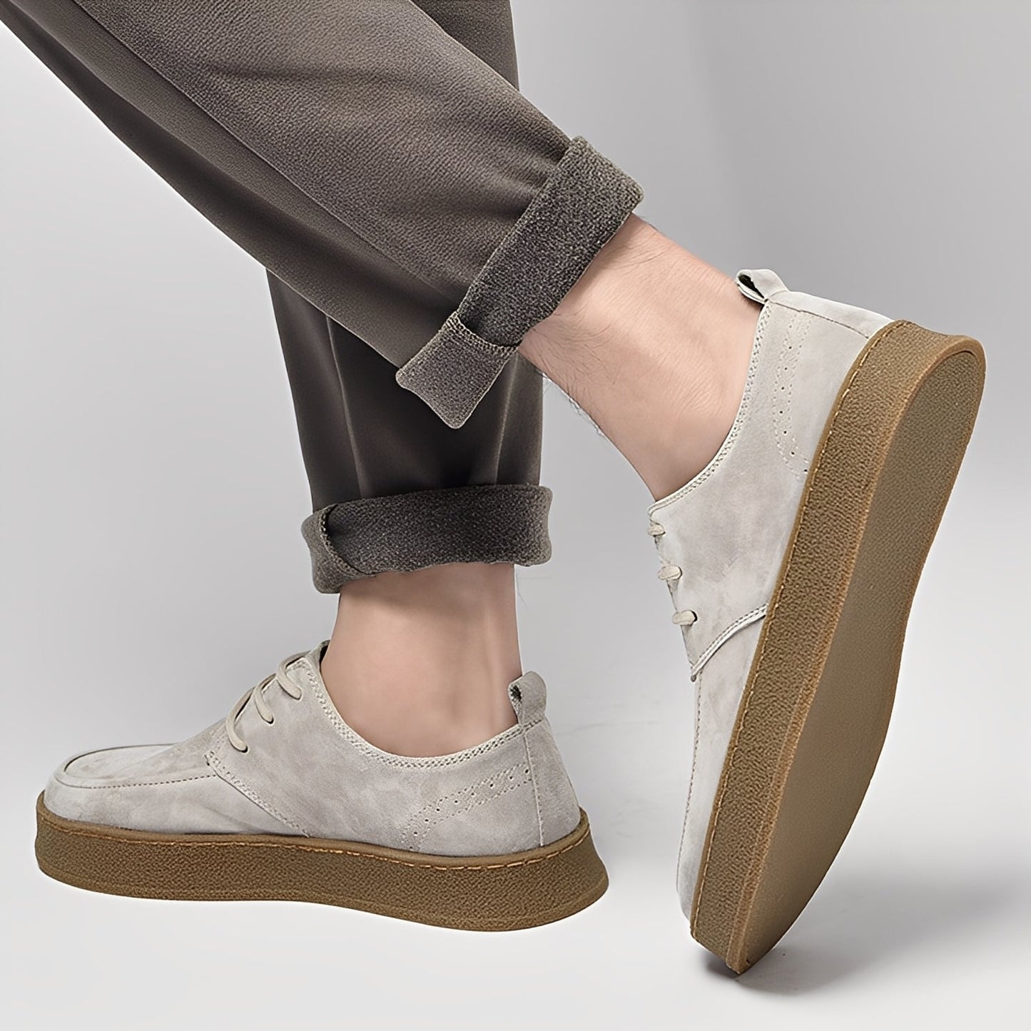 Sylvan - Stilvolle, flache Herrensneaker aus Wildleder