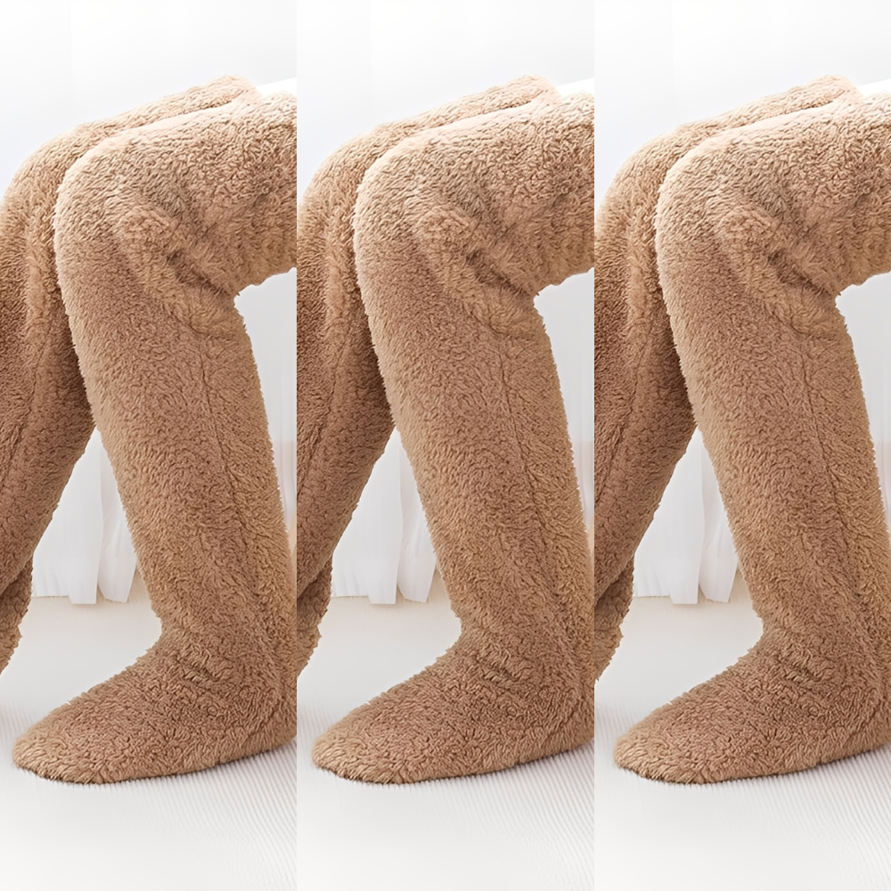 Camellia - Warme, kniehohe Wintersocken für Damen