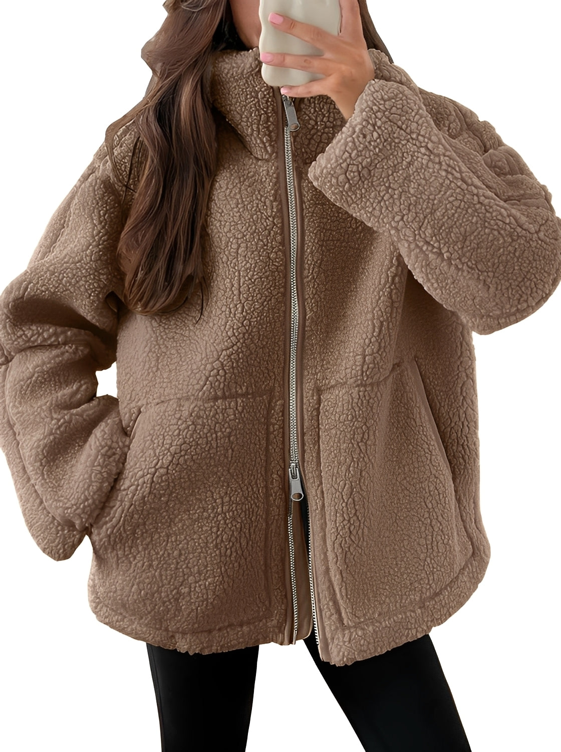 Rowena - Elegante Damenwolljacke mit Zipper