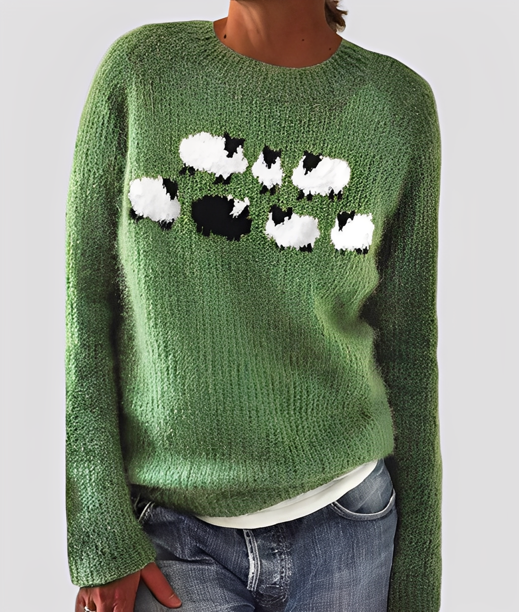 Christal - Damen-Wollpullover, elegant und leger geschnitten