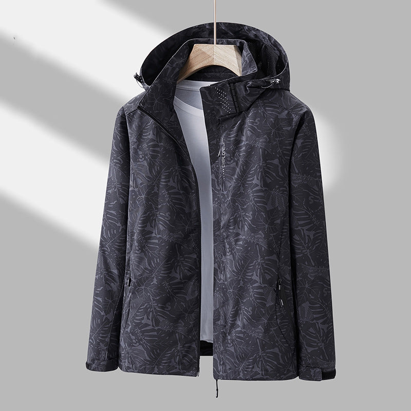 Emmaline - Modische Damen-Outdoor-Jacke mit Muster und Kapuze