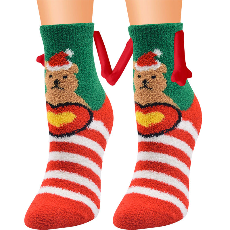Cailin - Modische Damen-Weihnachtssocken aus Fleece