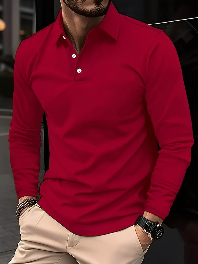 Burton - Klassisches Langarm-Poloshirt für Herren