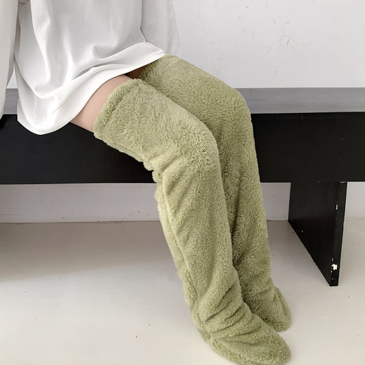 Camellia - Warme, kniehohe Wintersocken für Damen