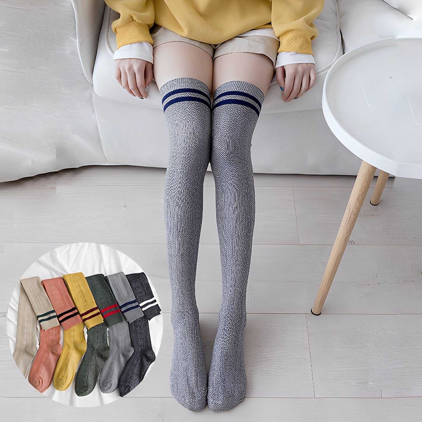 Zella - Trendige Damen-Overkneesocken