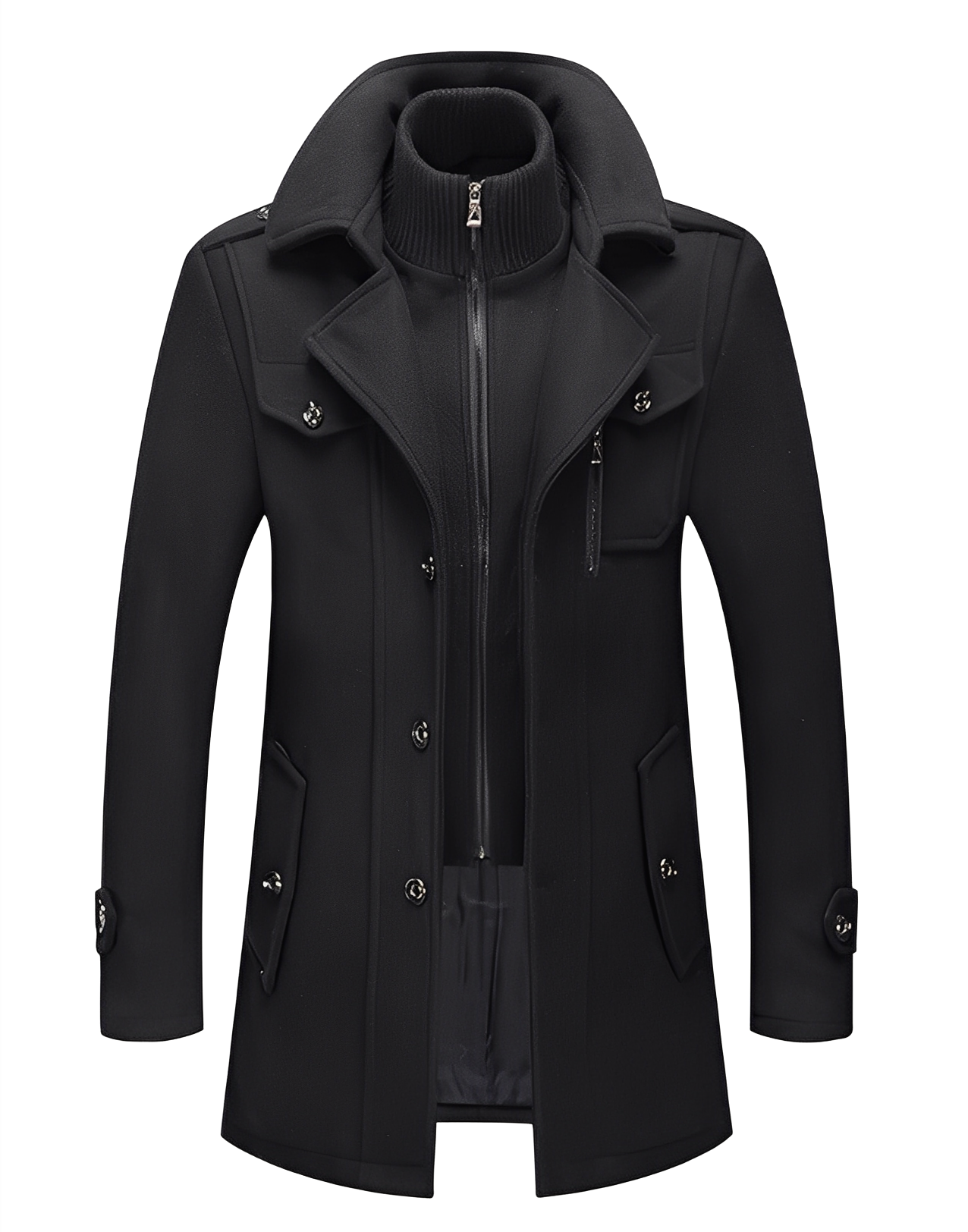 Gareth - Eleganter zweilagiger Herren-Trenchcoat