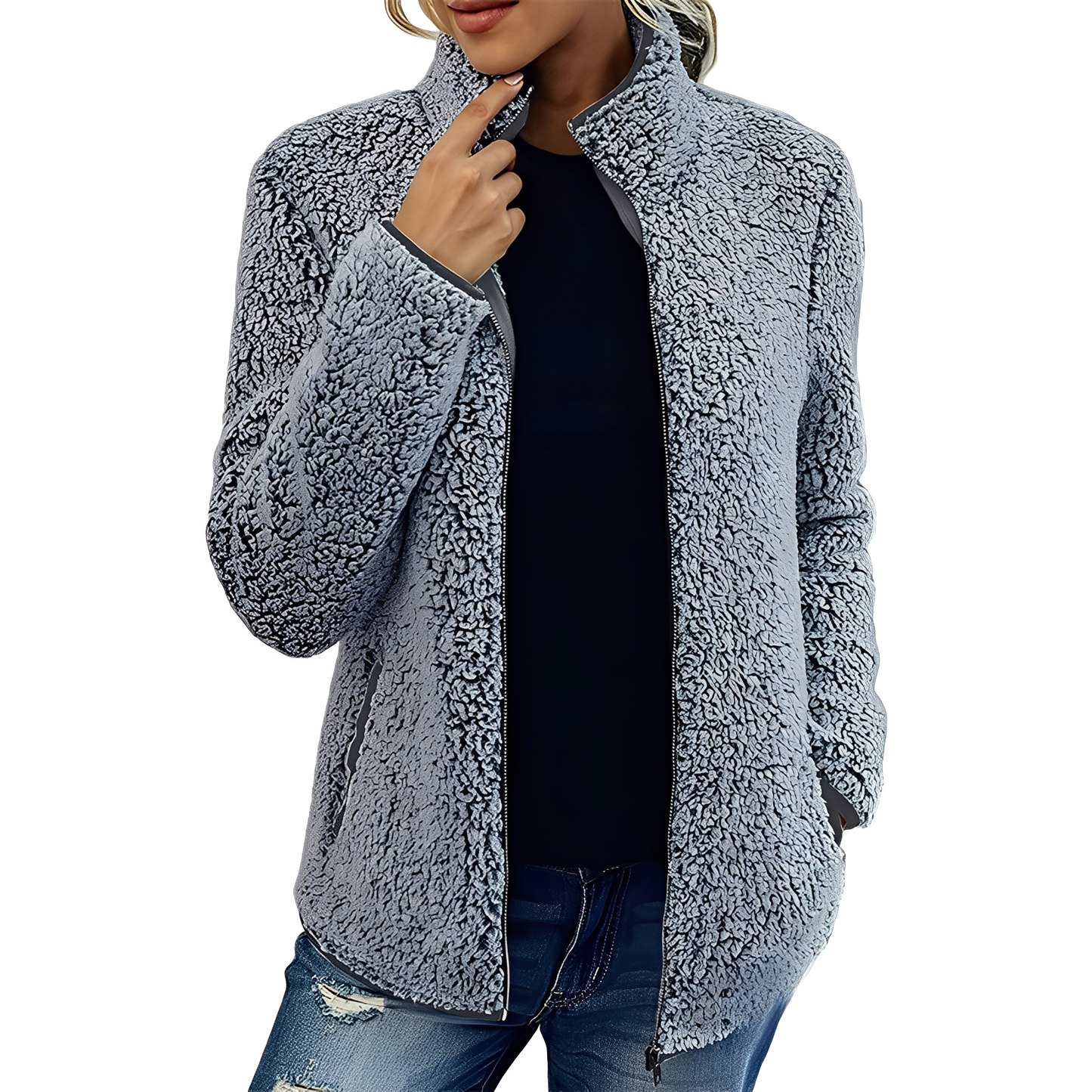 Larissa - Modische und warme Damen-Fleecejacke