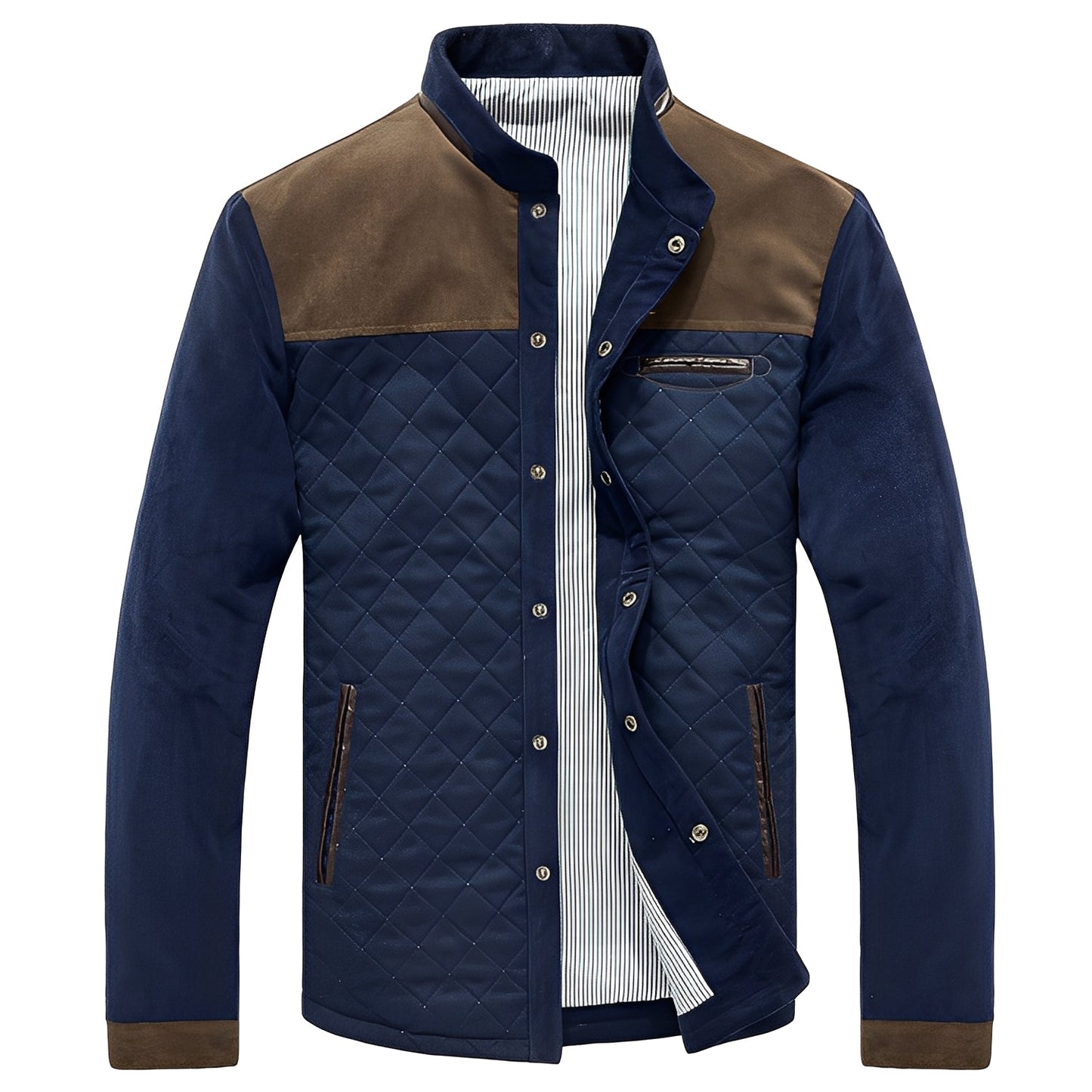 Duncan - Herrenjacke im modernen Patchwork-Design
