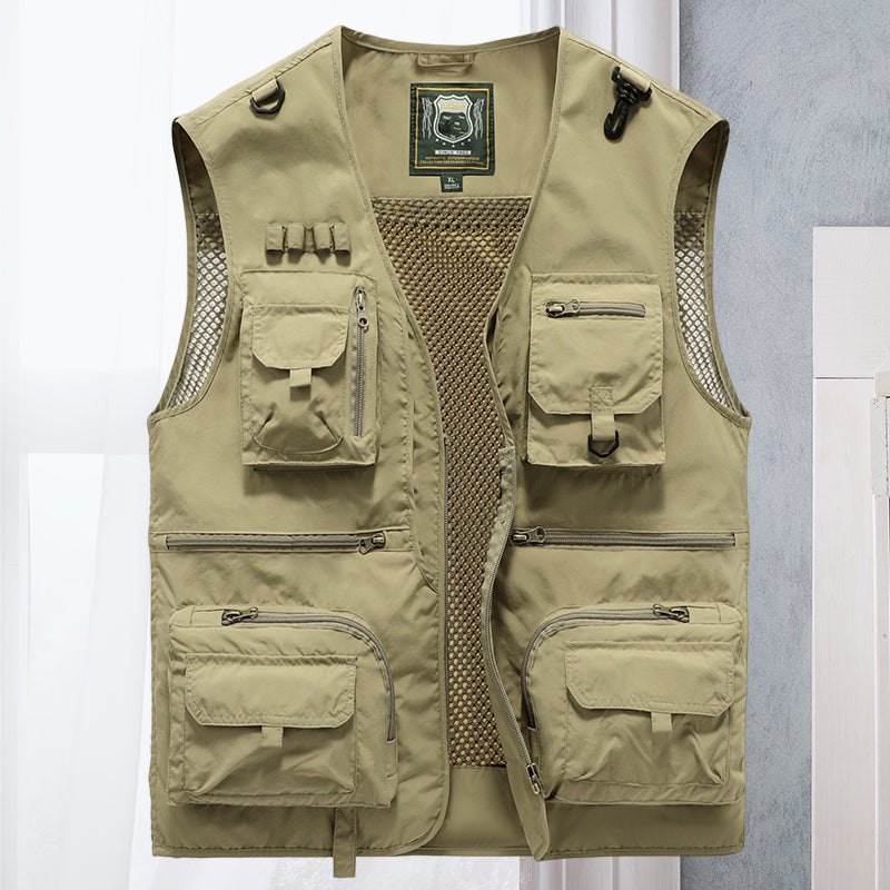 Alessandra – Netz-Gilet Cargo mit Taschen