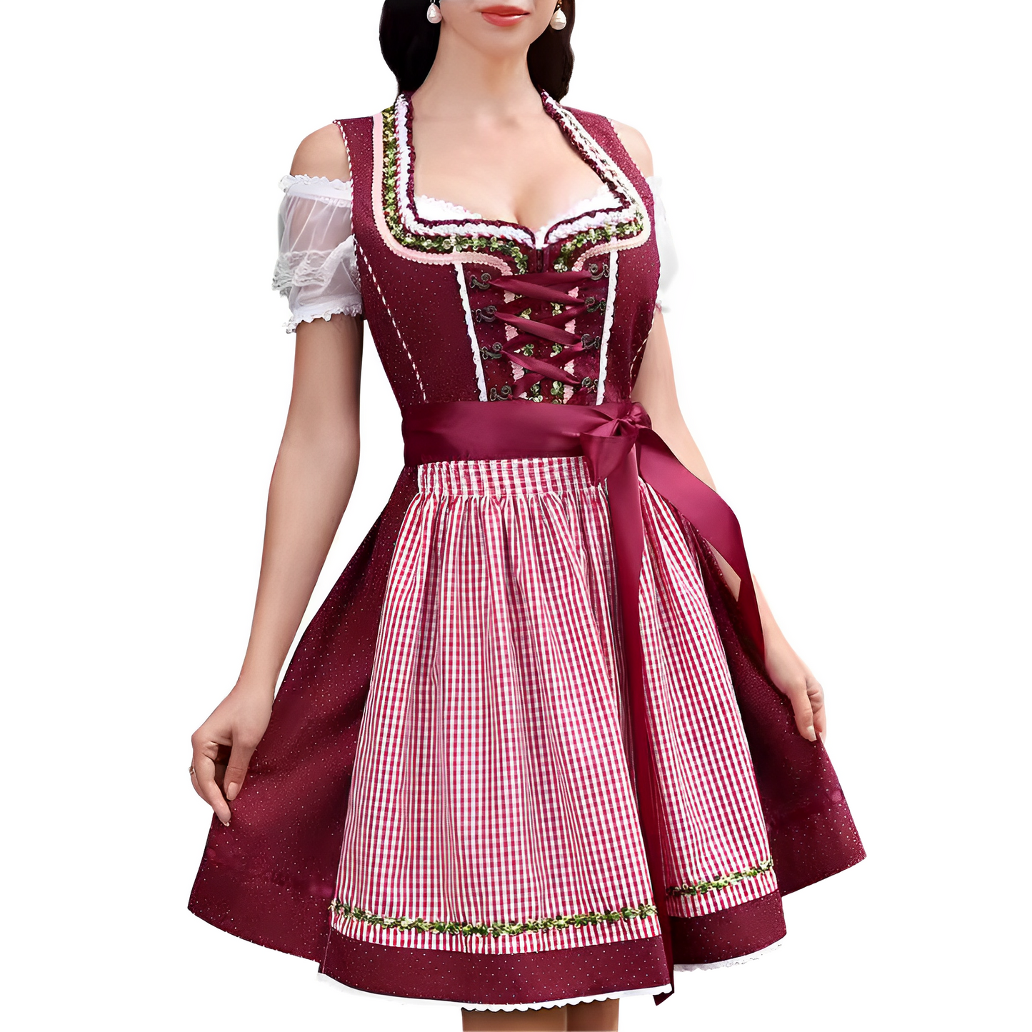 Ericka - Schickes, auffälliges Oktoberfest-Mini-Dirndl für Damen