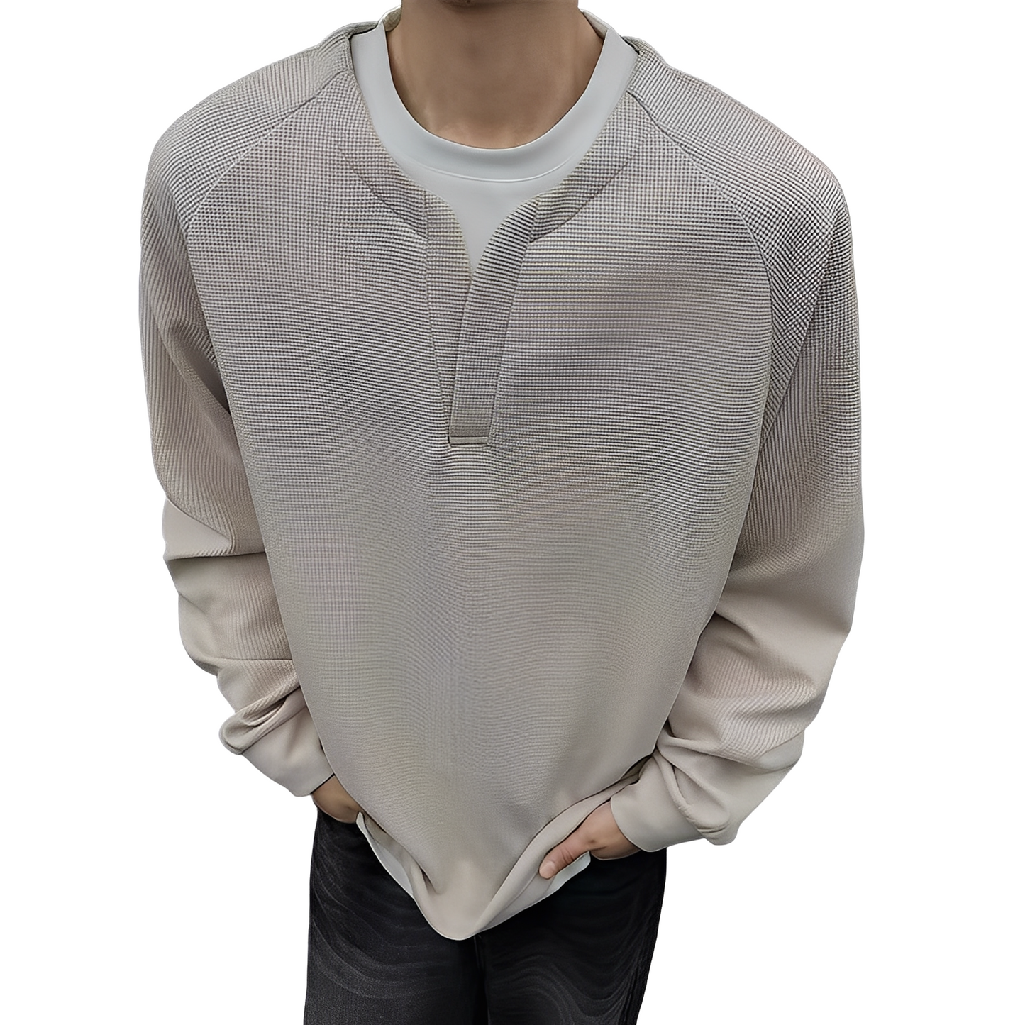 Dayton - Eleganter Herrenpullover mit stilvoller Waffelstruktur