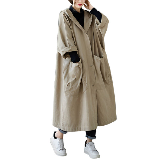 Nona - Wasserfeste, locker geschnittene Damenjacke mit Kapuze