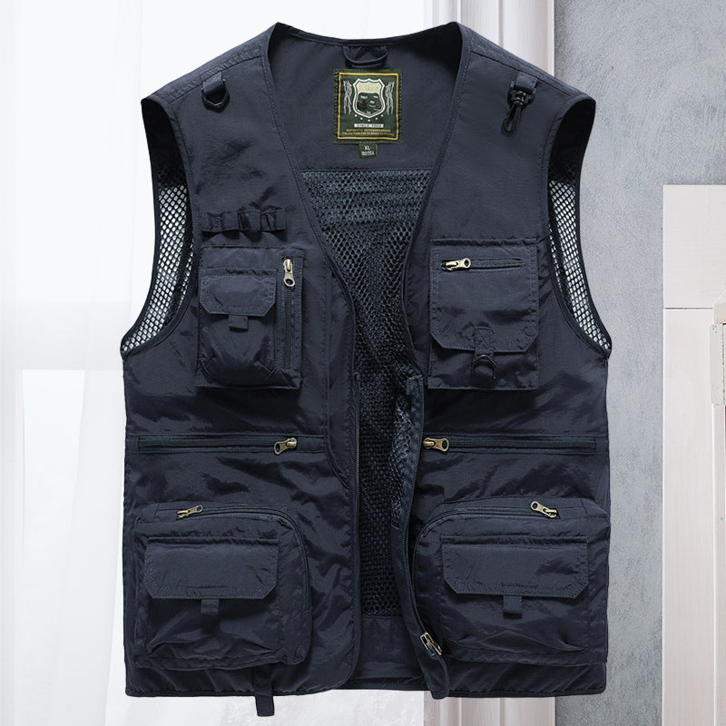 Alessandra – Netz-Gilet Cargo mit Taschen