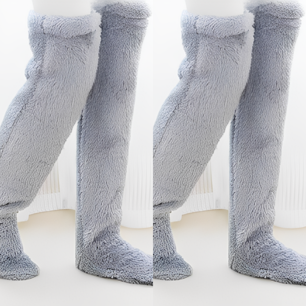 Camellia - Warme, kniehohe Wintersocken für Damen