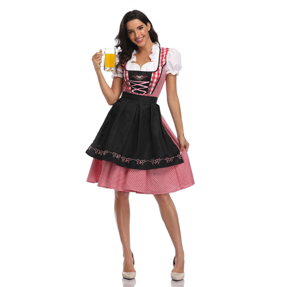 Katherine - Schickes Dirndl mit Karomuster für Damen für das Oktoberfest