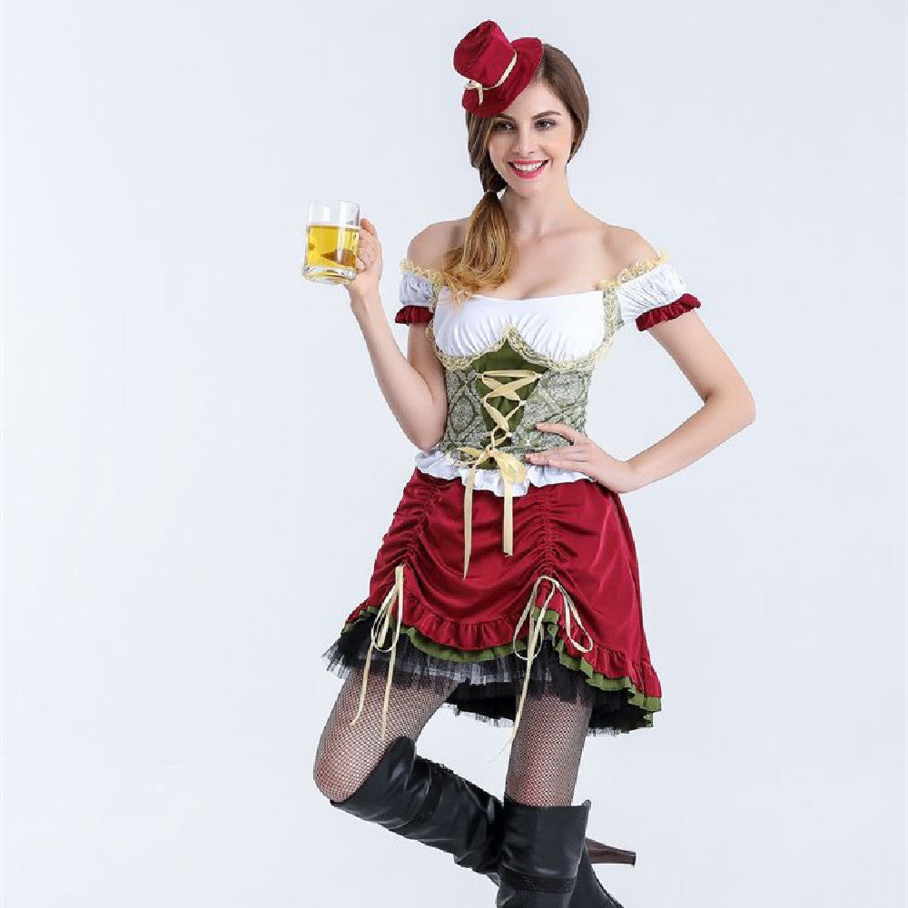 Katelyn - Trendiges, figurbetontes Oktoberfest-Dirndl für Damen