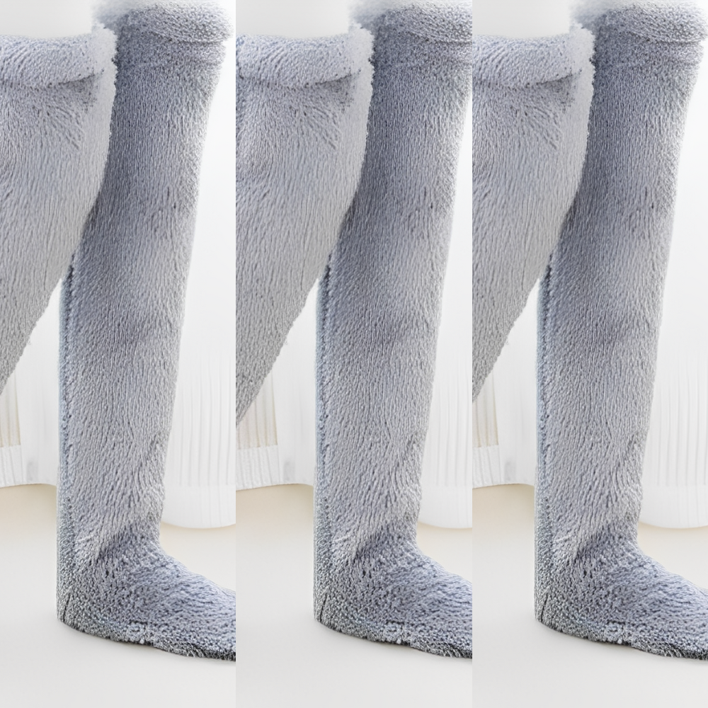 Camellia - Warme, kniehohe Wintersocken für Damen