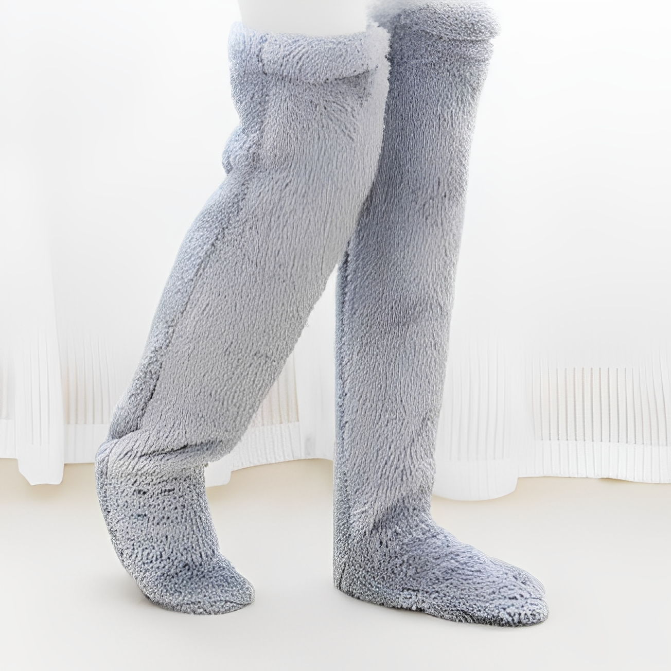Camellia - Warme, kniehohe Wintersocken für Damen