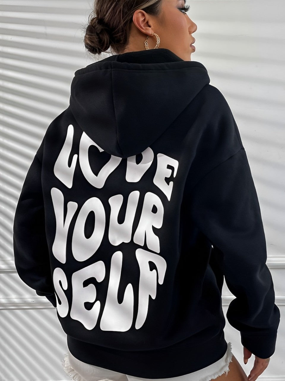 Daria – Hoodie aus bedruckter Baumwolle