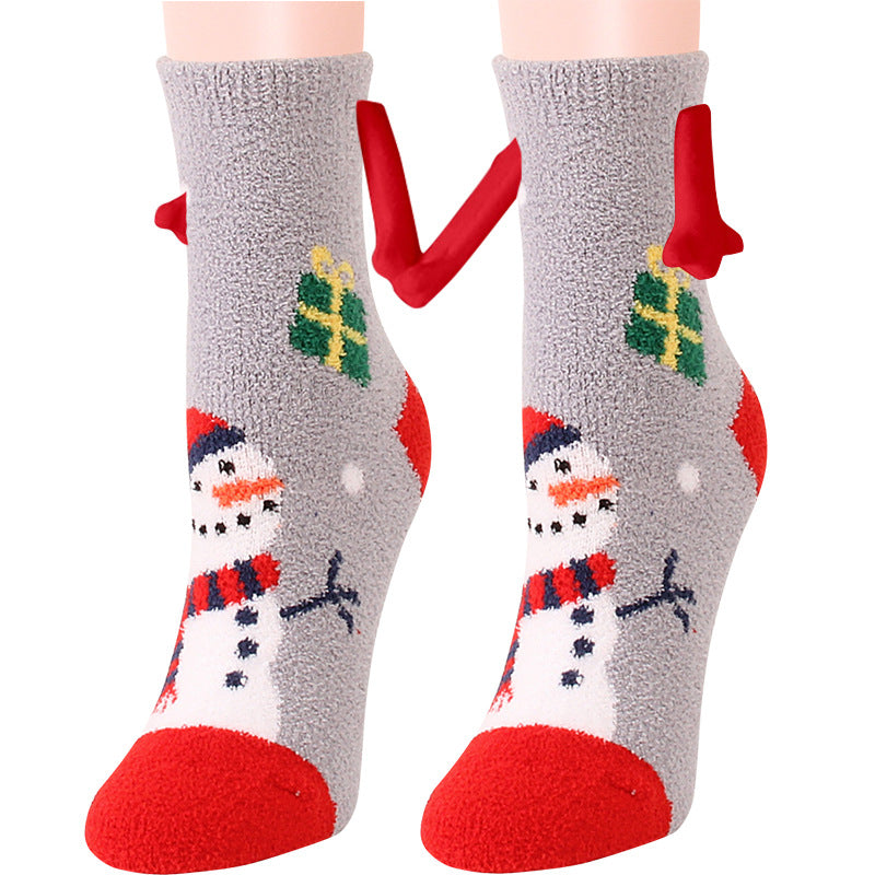 Cailin - Modische Damen-Weihnachtssocken aus Fleece