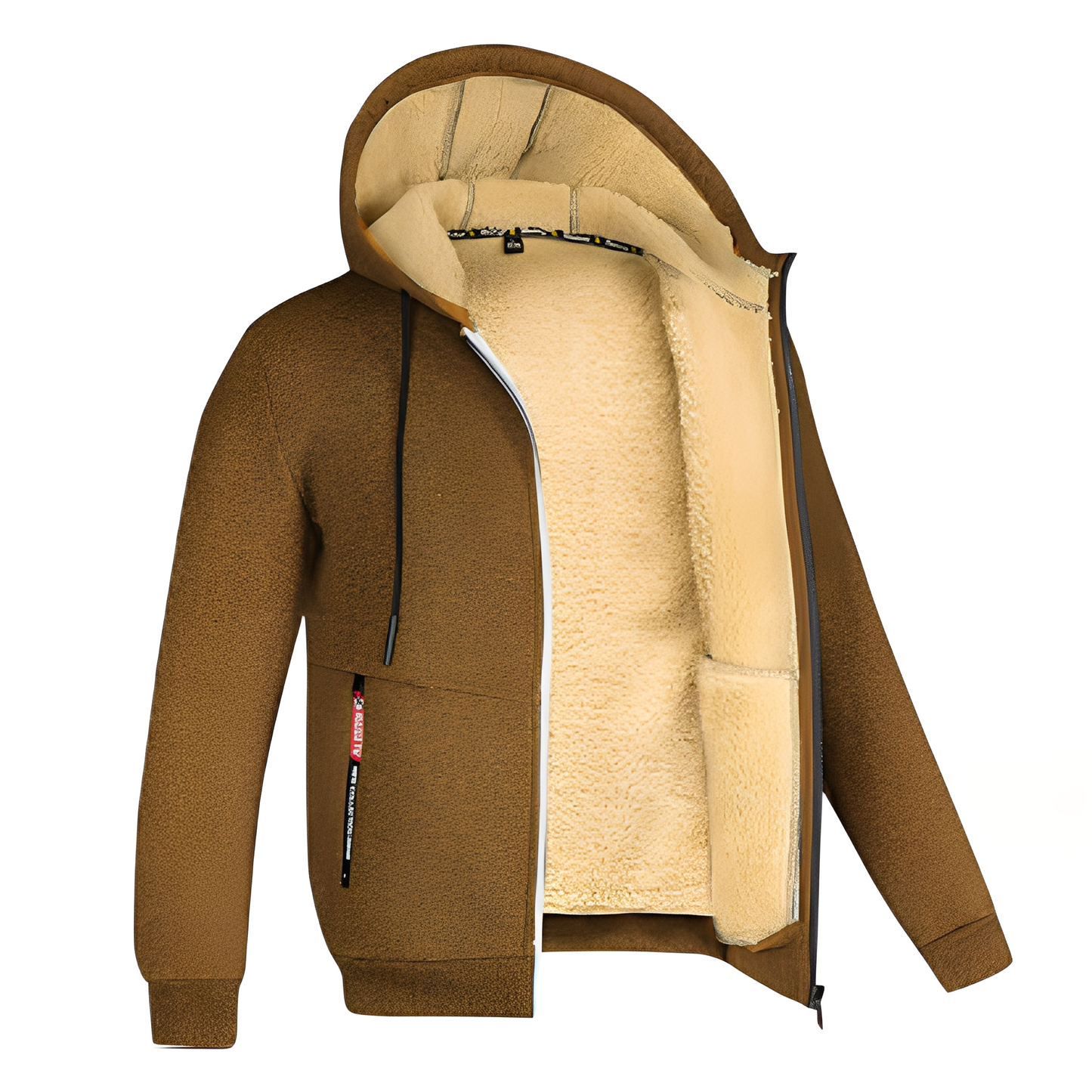 Davin - Bequeme Fleecejacke für Herren mit Kapuze