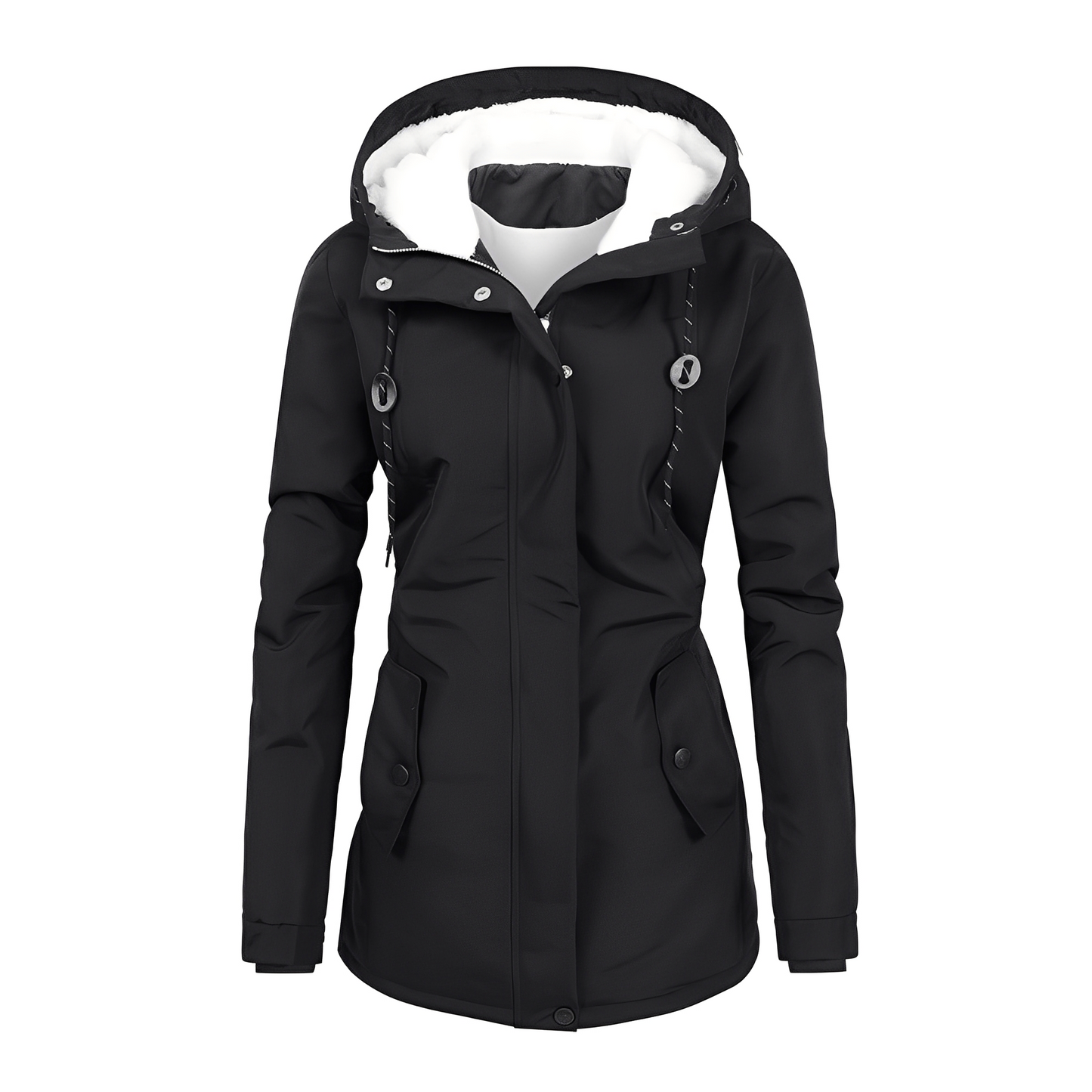 Hilary - Stilvolle Damen-Winterjacke mit Kapuze