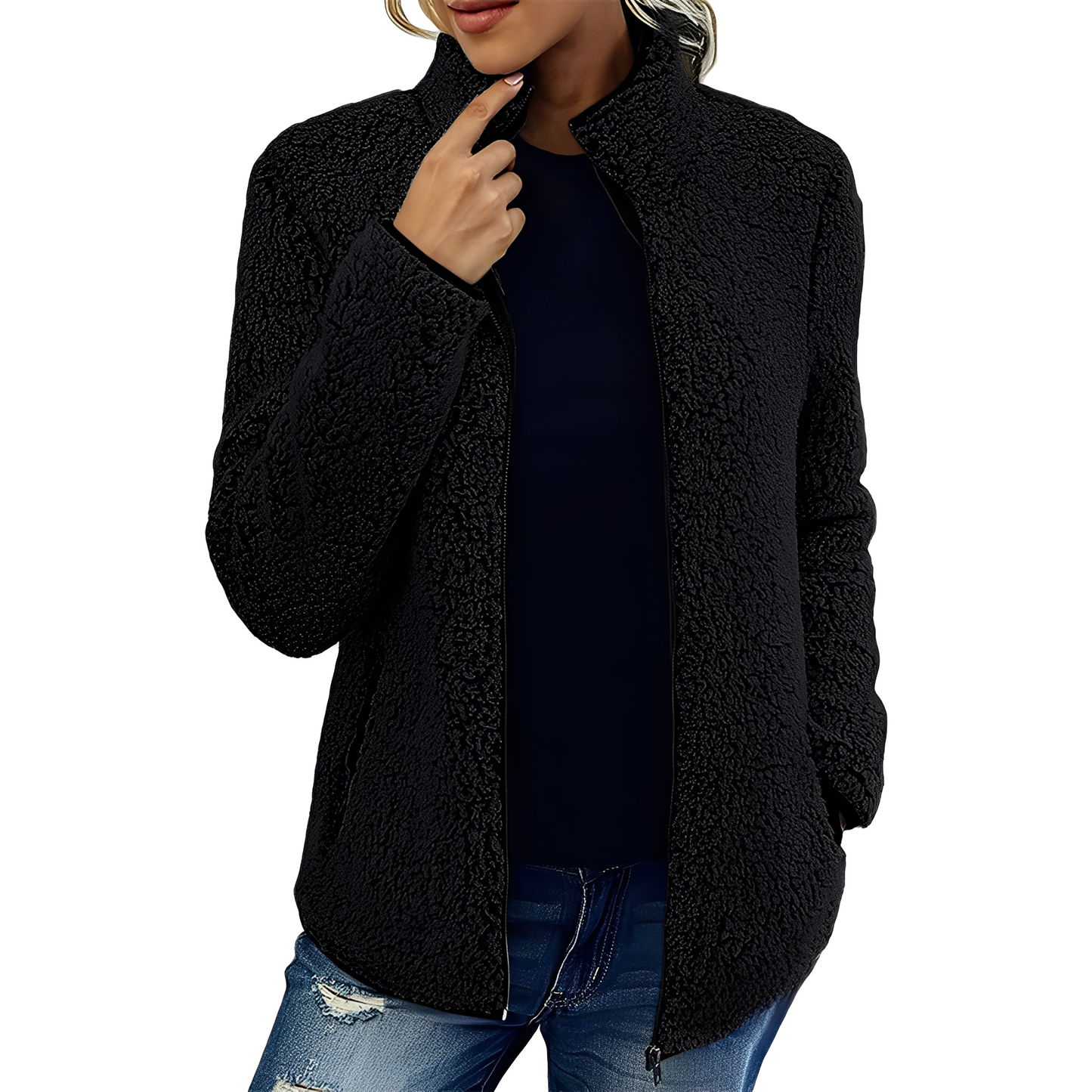 Larissa - Modische und warme Damen-Fleecejacke