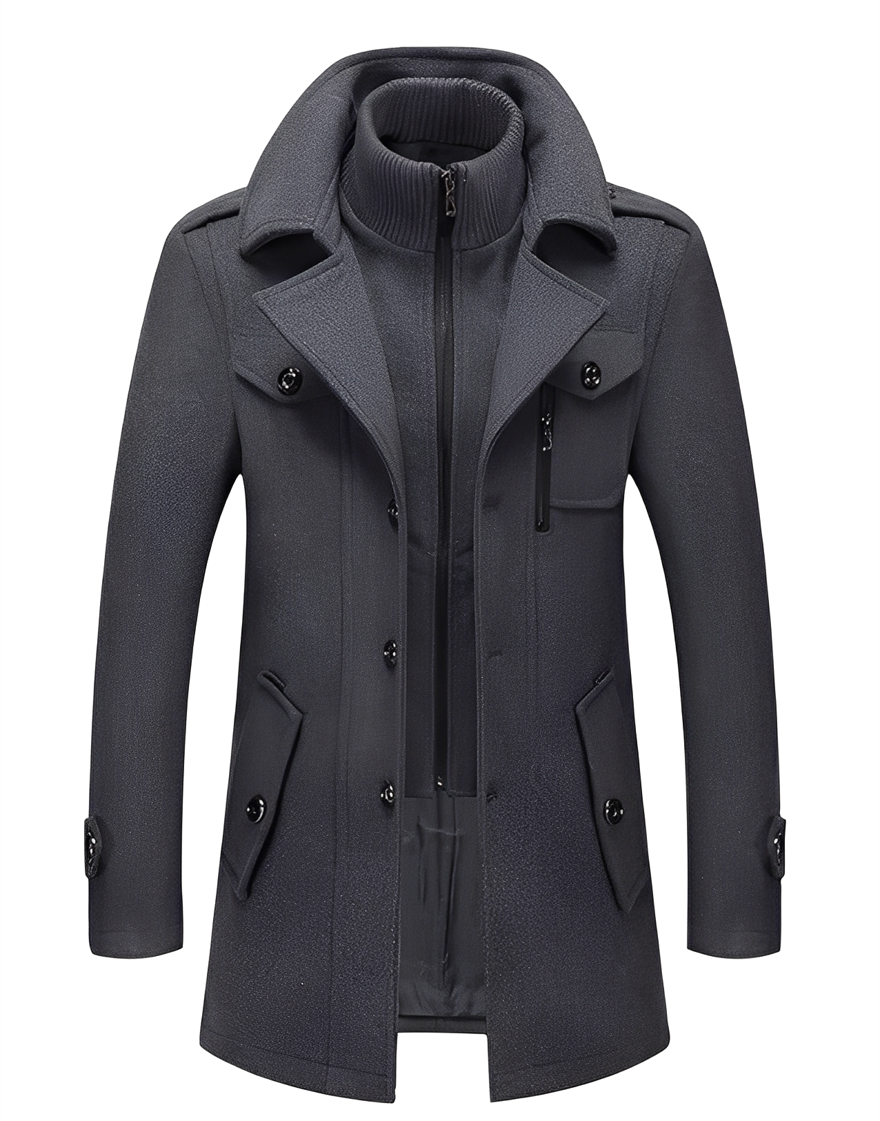 Gareth - Eleganter zweilagiger Herren-Trenchcoat
