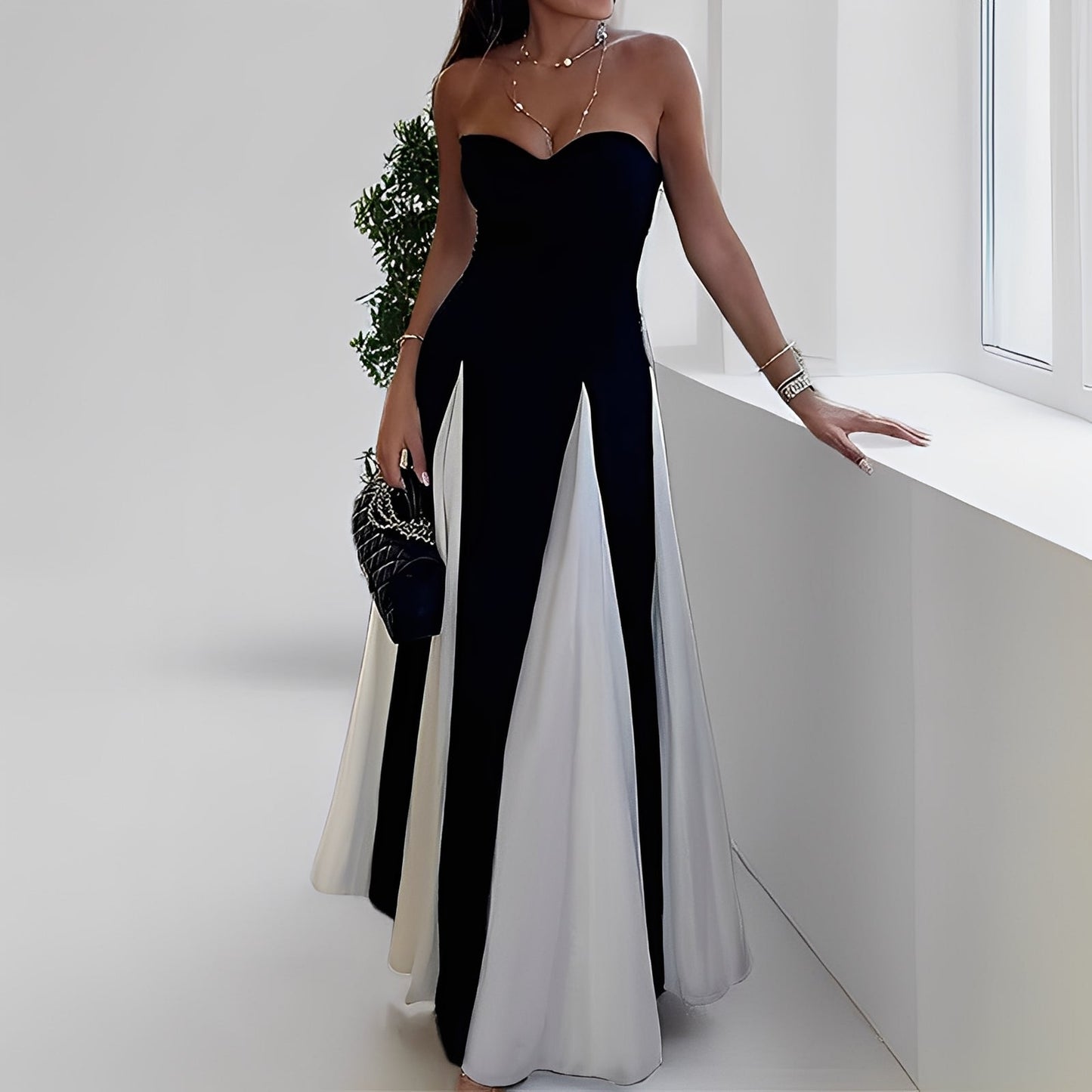 Charisse - Elegantes Damenkleid mit verschiedenen Farben und weitem Rock