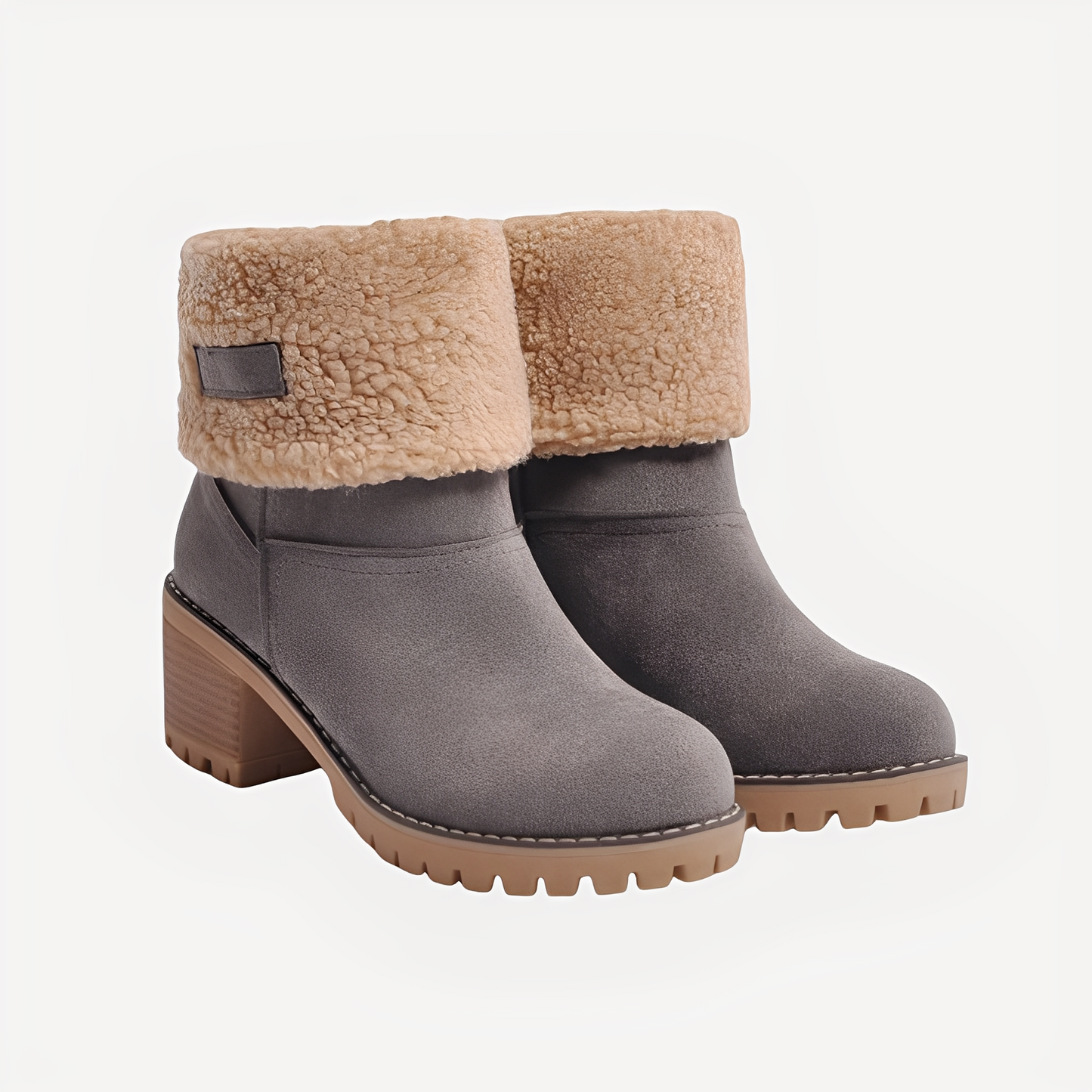 Claudia - Schicke, warme Damen-Winterstiefel mit Absatz