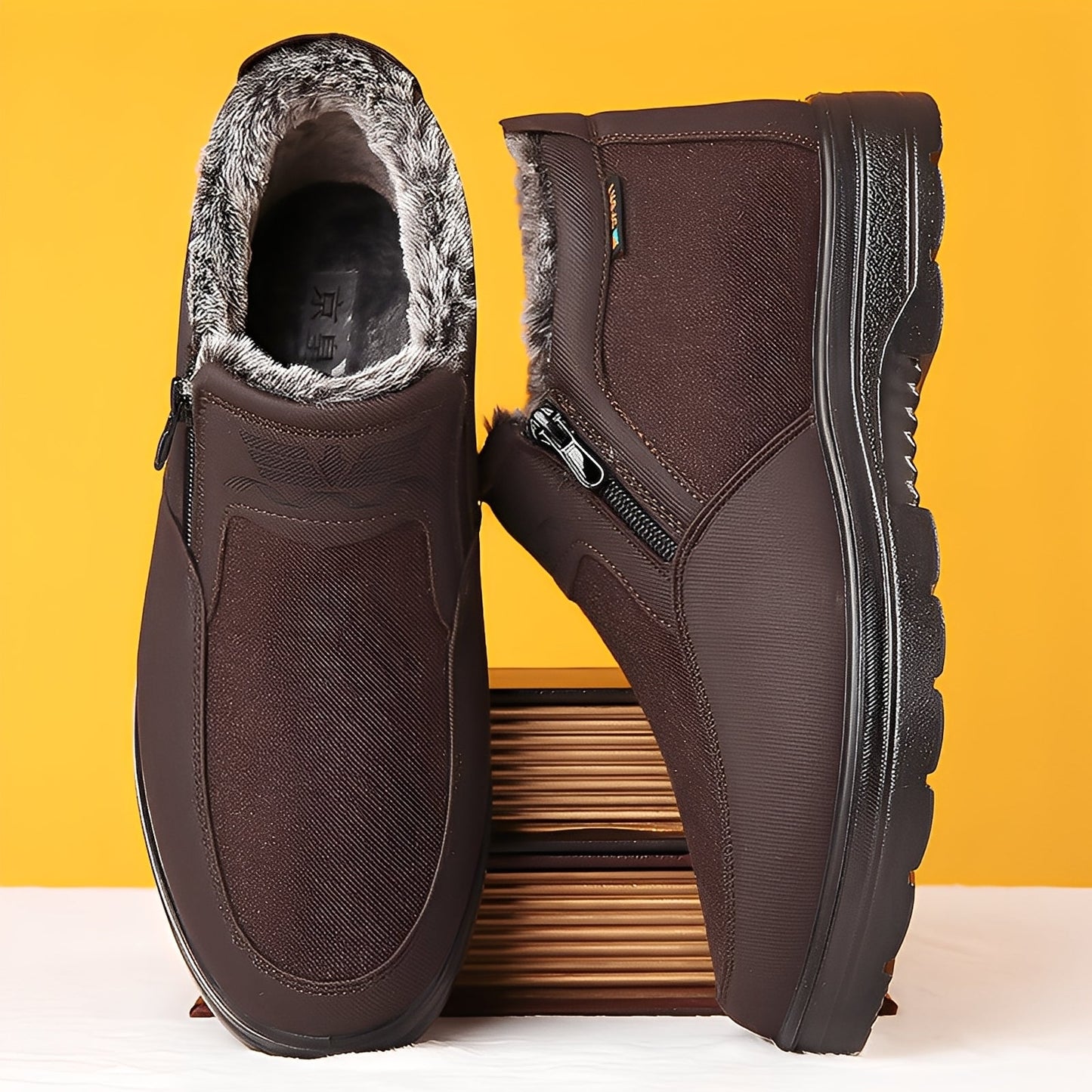 Konnor - Moderne Herren-Winterstiefel mit Fleece-Futter