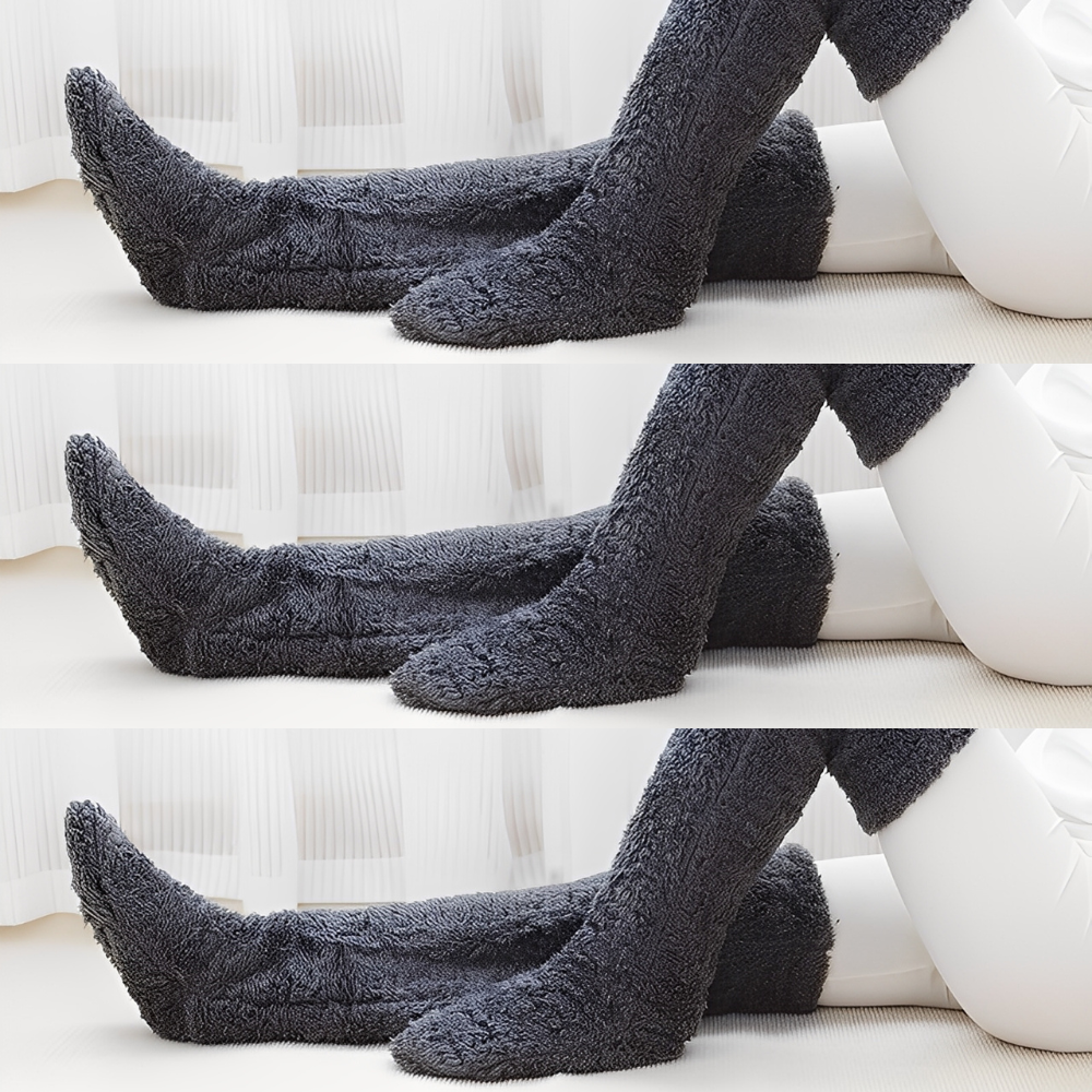 Camellia - Warme, kniehohe Wintersocken für Damen