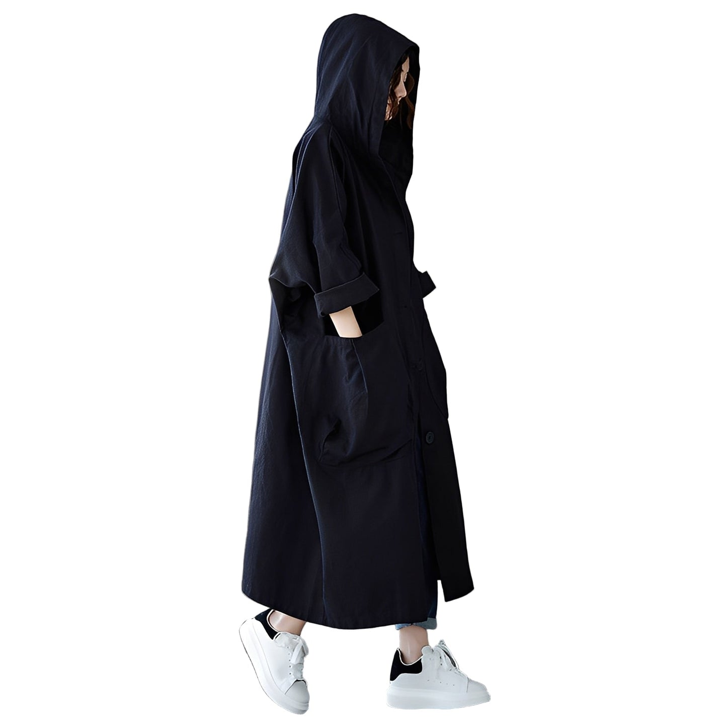 Nona - Wasserfeste, locker geschnittene Damenjacke mit Kapuze
